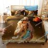 3D Print Anime Inuyasha Bedding Set For Bedroom Soft Modern Bedspreads Comefortable Kids Duvet Cover Quilt Cover And Pillowcase