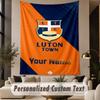 Custom Text Tapestry Luton Town Print Wall Tapestry Indoor Living Room Wall Decor