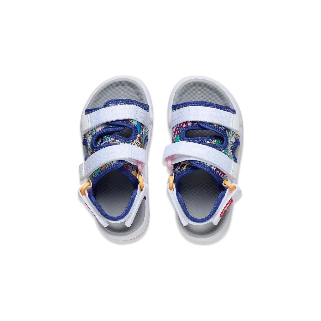 Disney X Li Ning Kids Comfortable Breathable Lightweight Sandals Kids Sandals White Blue YKKT010-4