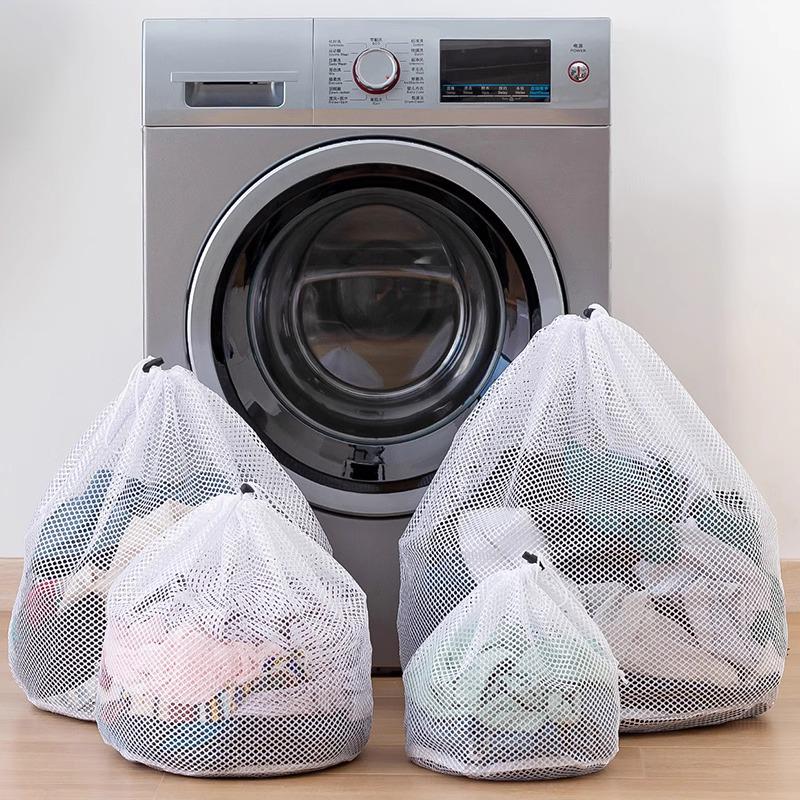 Large Capacity Drawstring Laundry Bag - Protective Wash Net for Machine Cleaning