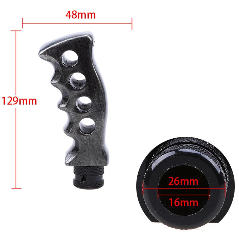 1x Grey Universal Pistol Grip Gear Shift Knob Lever Handle Column Manual Shifter