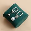 Charm 1 Pair Fashion Hollow Earring Pendant Women U-shaped Personality Imitation Pearl Geometric Simple Ear Buckles Daily Wear