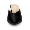 Allegra K Women's Chunky Heel Sandals with Closed Front and Pointed Toe, Black, Size 26.0 Cm