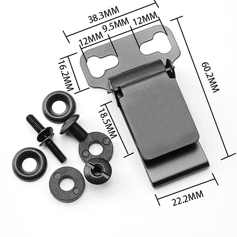 1 Stück Universal-UT-Clips aus Edelstahl für die Messerscheide, Rückenclip, K-Scheide, Taillenclip, Zubehör, Scheide, Trageholsterclip