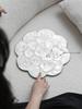 Luxury French Shell Coaster Set Heat Resistant Table Mat Creative Flower Edge Decor Tray