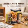 ZakkaTimez Dollhouse Kit Miniature House Wooden Beginner DIY Handmade Kit