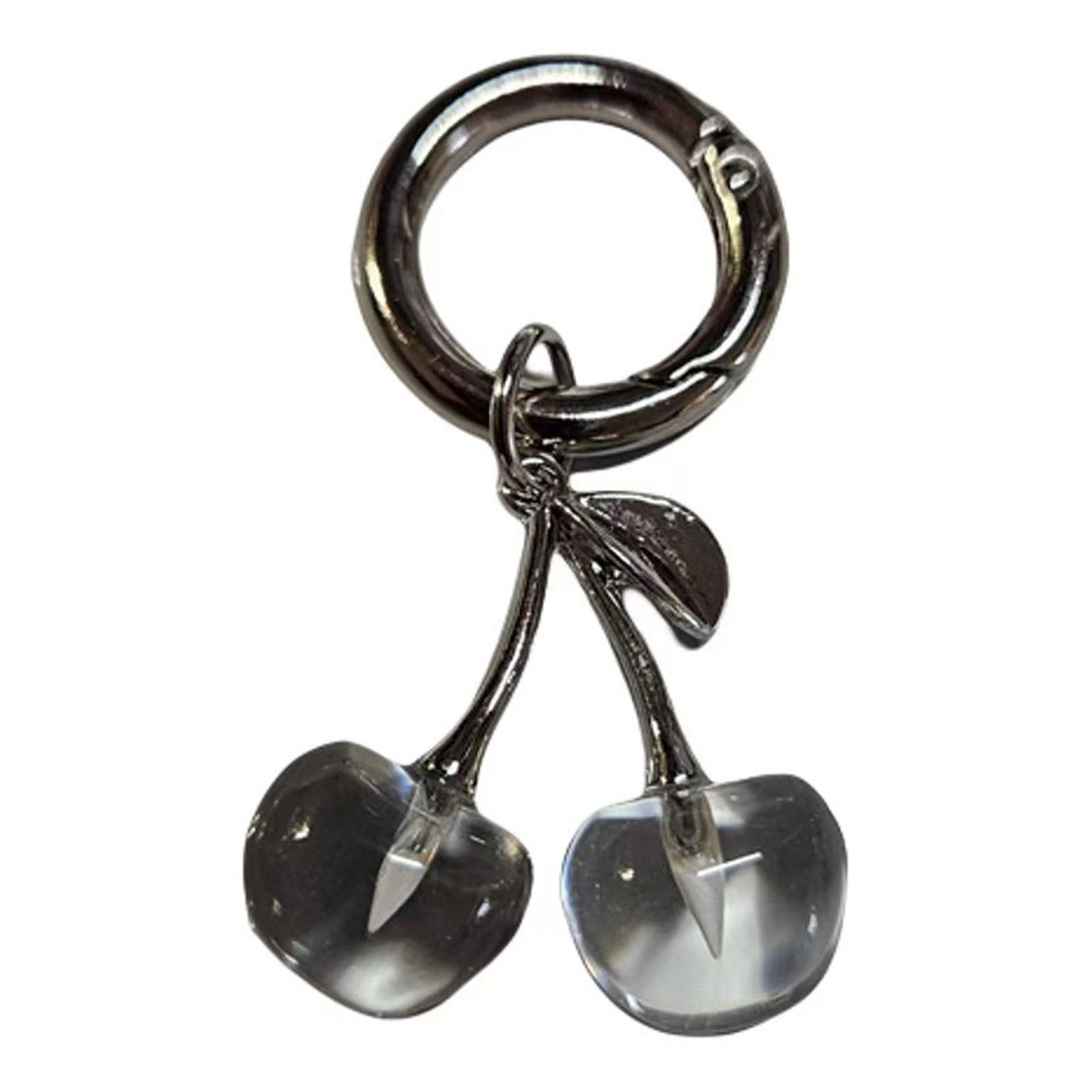 

Элегантный прочный сплав Lovely Cherrys Charm Подвеска-замок Брелок Модный аксессуар для стильных девушек, женщин, дам прозрачный