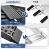 LEMNISCATE Aluminum Ladder Set of 228cm 680kg Weight Foldable Aluminum Lightweight Aluminum with Handles and Snap Hooks for Secure Motorcycle and