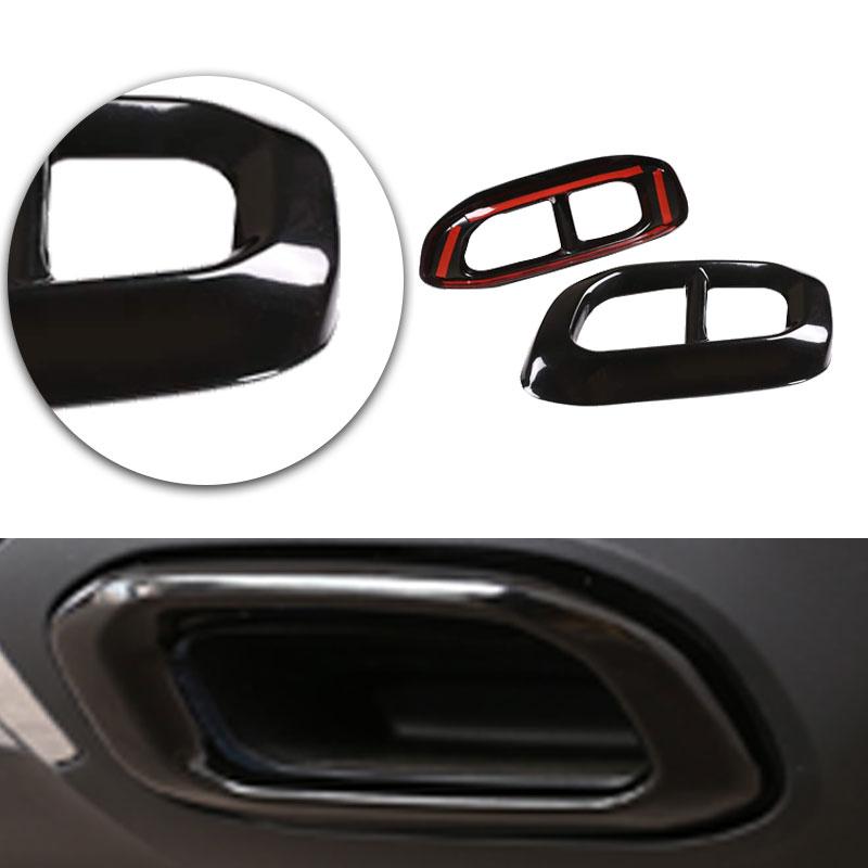 

Для Mercedes Benz GLE350 GLE450 GLC GLS W167 X253 X167 задняя выхлопная труба глушитель декоративная крышка глянцевая