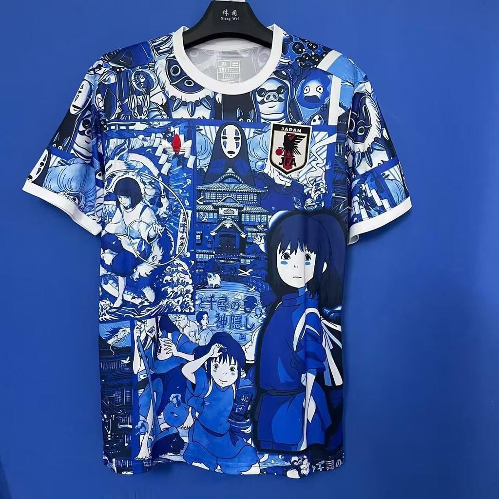 Japan National Football Jersey Anime Manga Short-sleeved Football Jersey Japan National Team Jersey