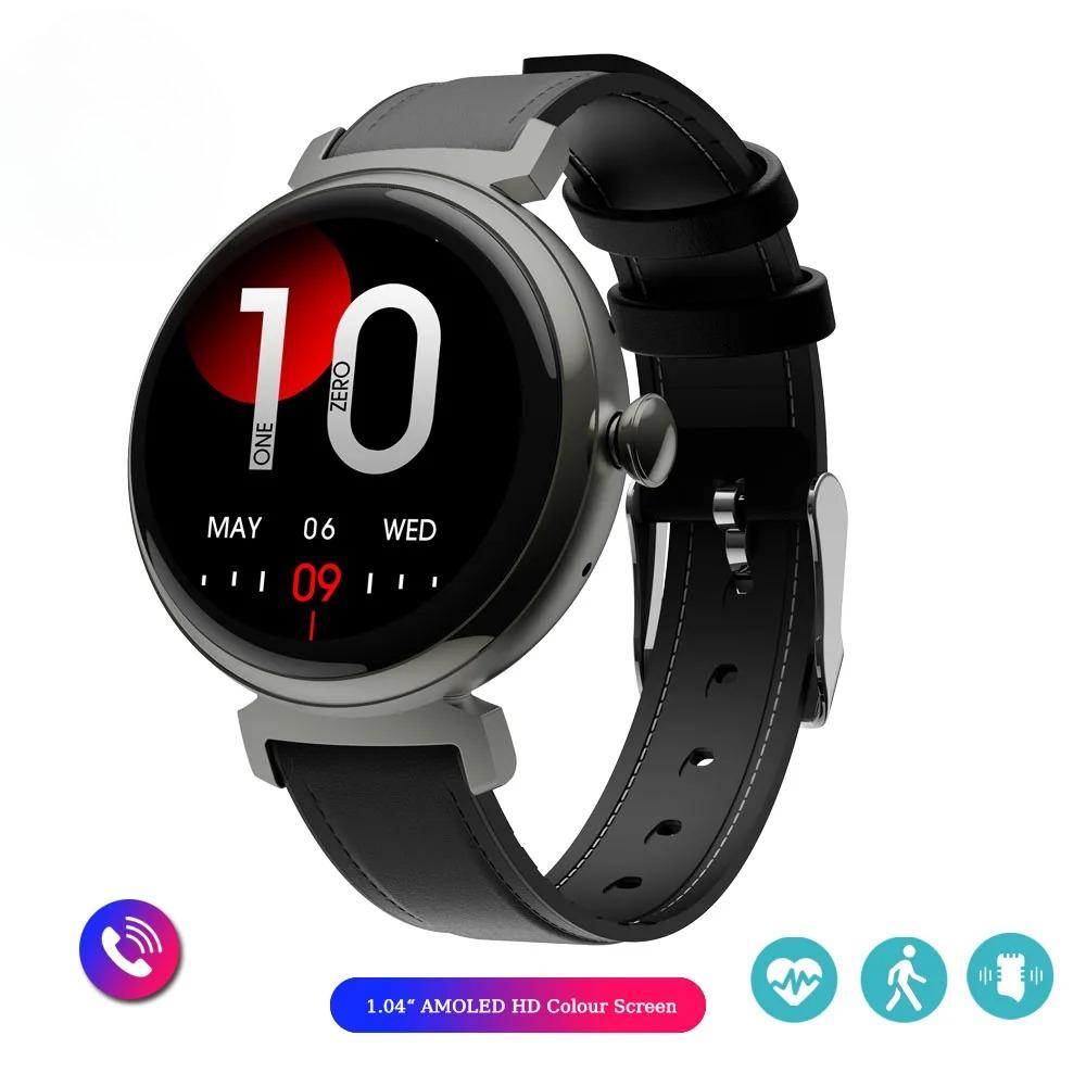 Bluetooth Call Smart Watch Screen Always Display 1.04 Inch  Screen Fashion Ladies Smartwatch Metal Body Small Screen Watch