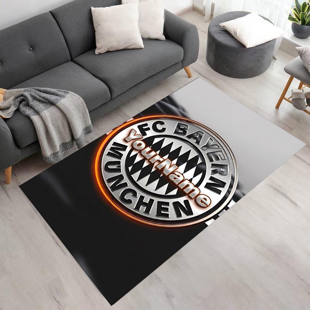 Bayern Munich Customize Text Floor Rug Office Rug Suitable for Playrooms Living Rooms Outdoor Study room Anti-slip Rug Office home decor