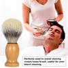 Beard Shaving Cream Bowl Shaving Soap Mug for Men with Shave Lather Brush Wooden Shaving Bowl