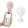Portable USB Charging Desk Fan With Phone Holder And Three Speed Setting Suitable For Camping Photography Mobile Devices