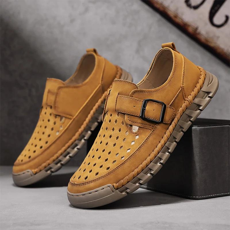 

Мужские сандалии Удобные Повседневные Уличные Домашние Легкие Нескользящие Дышащие Летние Быстросохнущие Сандалии для мужчин 46