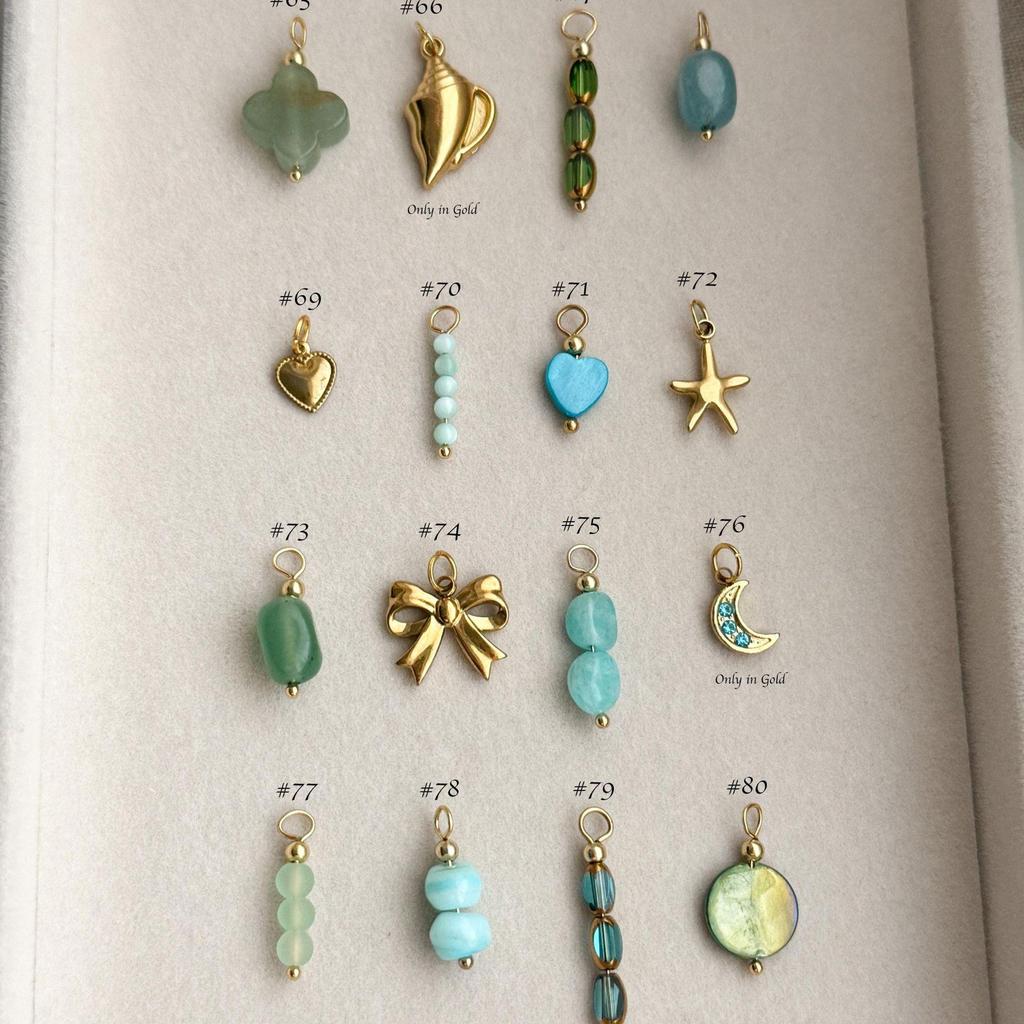 18K Gold Edelstahl Grenzüberschreitendes Anhänger: DIY-Serie nach Maß für Frauen