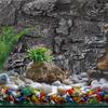 Reptile Tank 3D Rock Background Tank Reality Rock Board Aquarium Reptile Tank Decorate Rock Backdrop Pu Wallpaper Fish Tank Deco