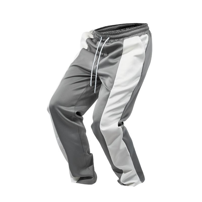 

Men s Xiyin Splicing Trend Street Sports Casual Trousers S серый