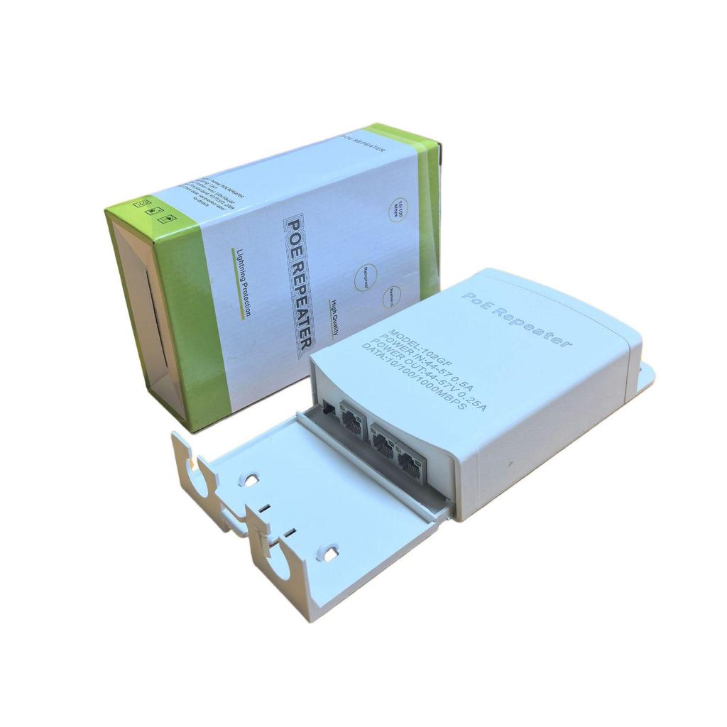 Outdoor Waterproof 1-to-2 POE Gigabit Repeater with Cascading Function