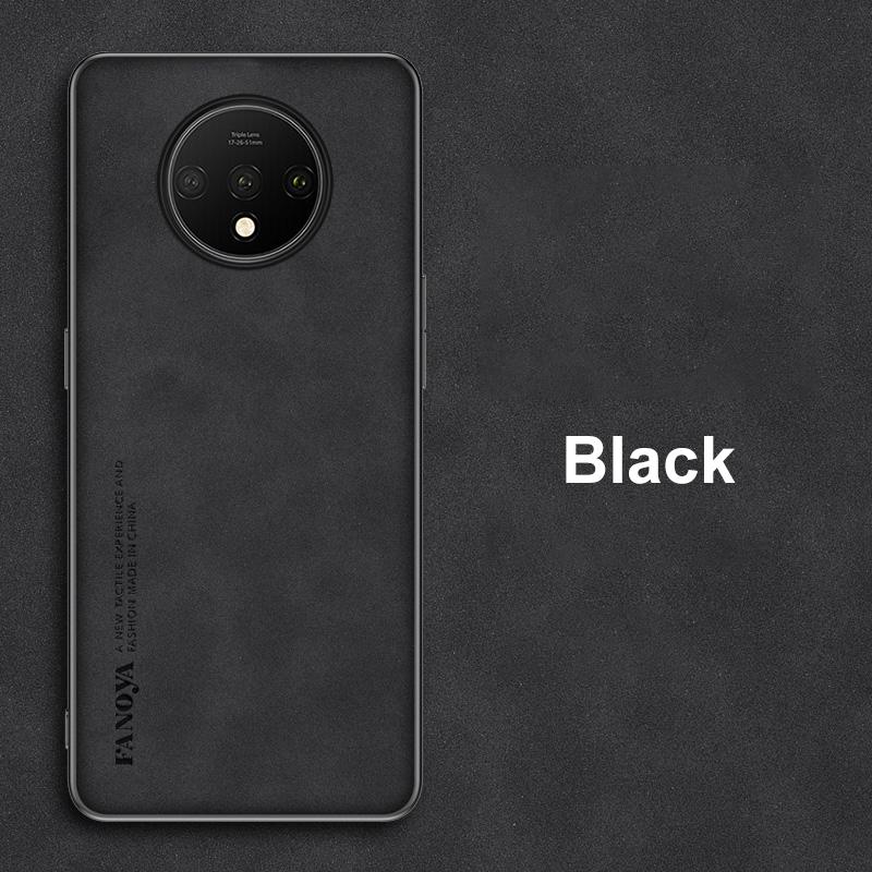 Luxury PU Leather Case For OnePlus 7T 7 Pro Cover Matte Silicone Phone Case For OnePlus 7T Pro 7Pro One Plus 7 T OnePlus7 Coque