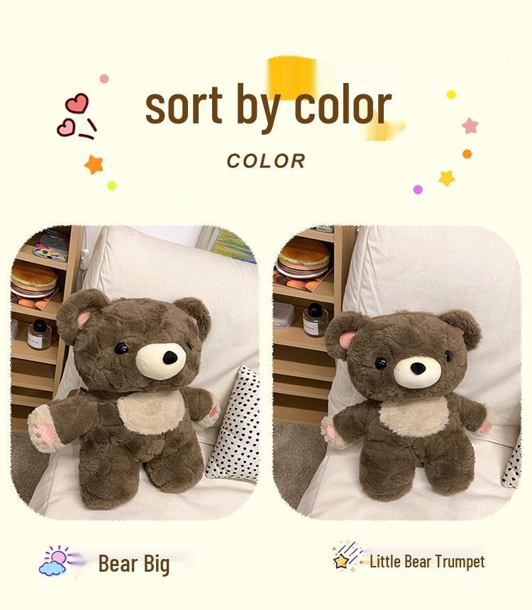 3D Cartoon Teddy Bear Plush Backpack for Girls