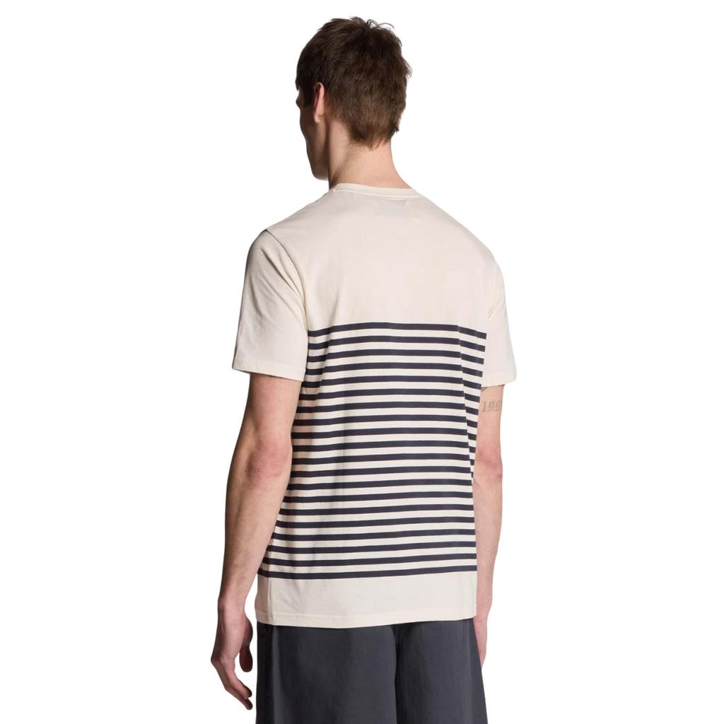 Lyle & Scott Mens Breton Stripe Linen Blend T-Shirt