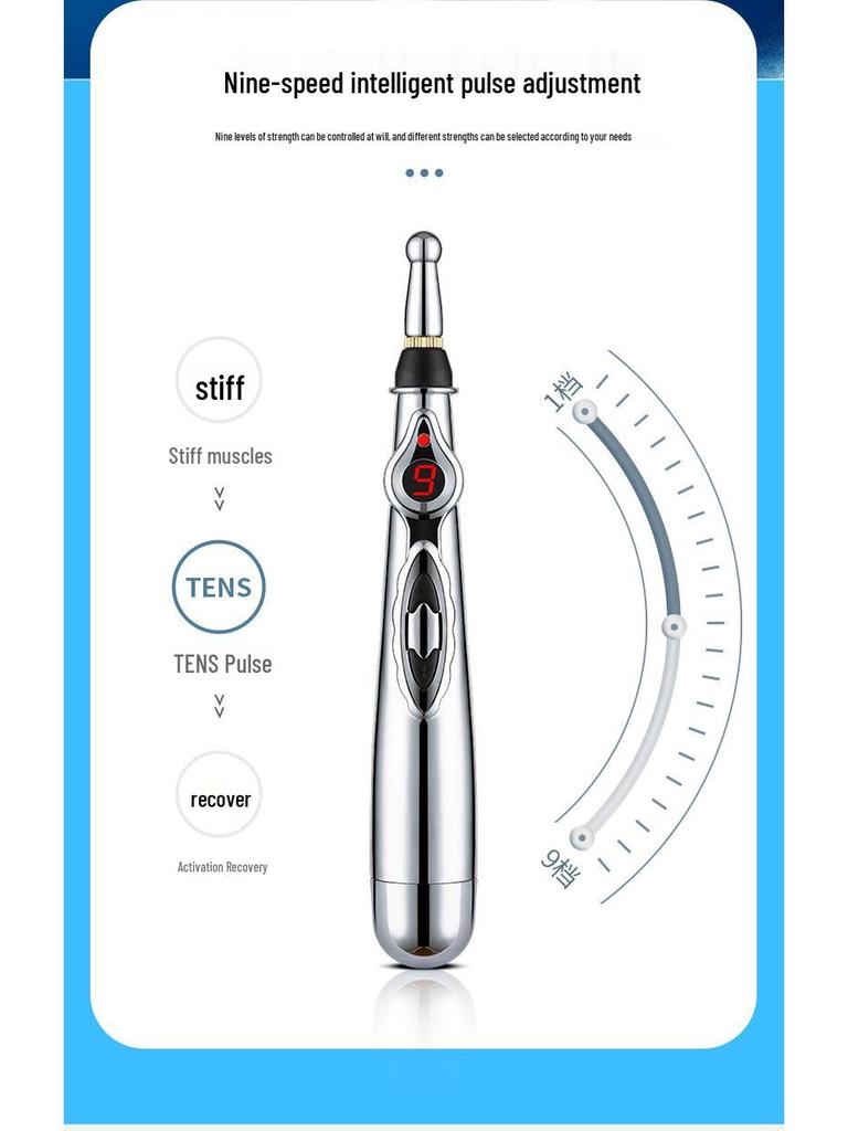 Multifunctional Meridian Acupoint Massage Pen - Automatic Electric Physio Therapy Tool