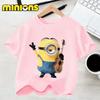 The BabySnatcher Minions Printed 100 Cotton Tshirt for Children  Summer Boys and Girls Casual ShortSleeved Top