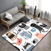 Tappeto grande con animali di giunzione dei cartoni animati, tappeto per soggiorno, camera da letto, divano, decorazione, zerbino da cucina, tappetino antiscivolo da picnic