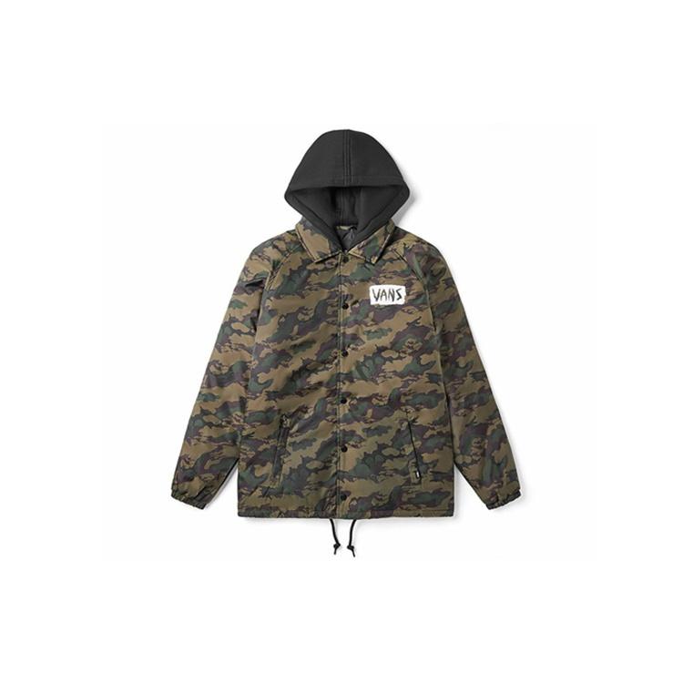 Men s Vans Stay Warm With Down Feather Athleisure Casual Sports Jacket Camouflage VN0A4BQ3T88 M