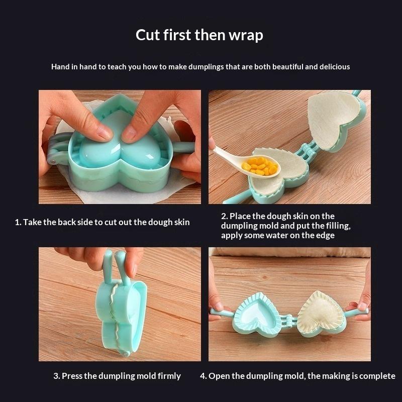 S/M/L 3 Model Kitchen Dumpling Mold Heart Butterfly Flower Shape Diy Dumplings Making Dough Press Pie Dumpling Ravioli Mold