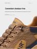 Men's Waterproof Leather Slip-on Casual Sneakers, Autumn Fashion, Versatile Thick-soled Sport Shoes