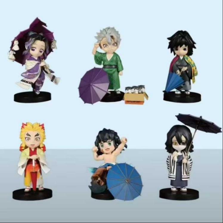Q-Version Demon Slayer Geburtsblumen Figuren: Tanjiro & Nezuko Anime-Modelle