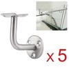 Pack Of 5 Stainless Bannister Support Wall Mounted Handrail Brackets Ballustrade Stair Rail Holder