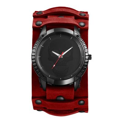Leather Strap Watch with Antique Rock Punk Waterproof Analog Quartz Watch with Genuine Leather Motorcycle Fashion Watch Perfect Gift for and Day Men's