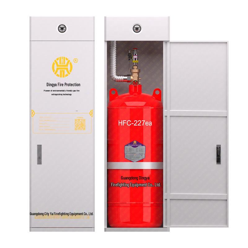 Heptafluoropropane Fire Extinguisher: Automatic Cabinet System for Machine & Electrical Rooms, No Piping Needed