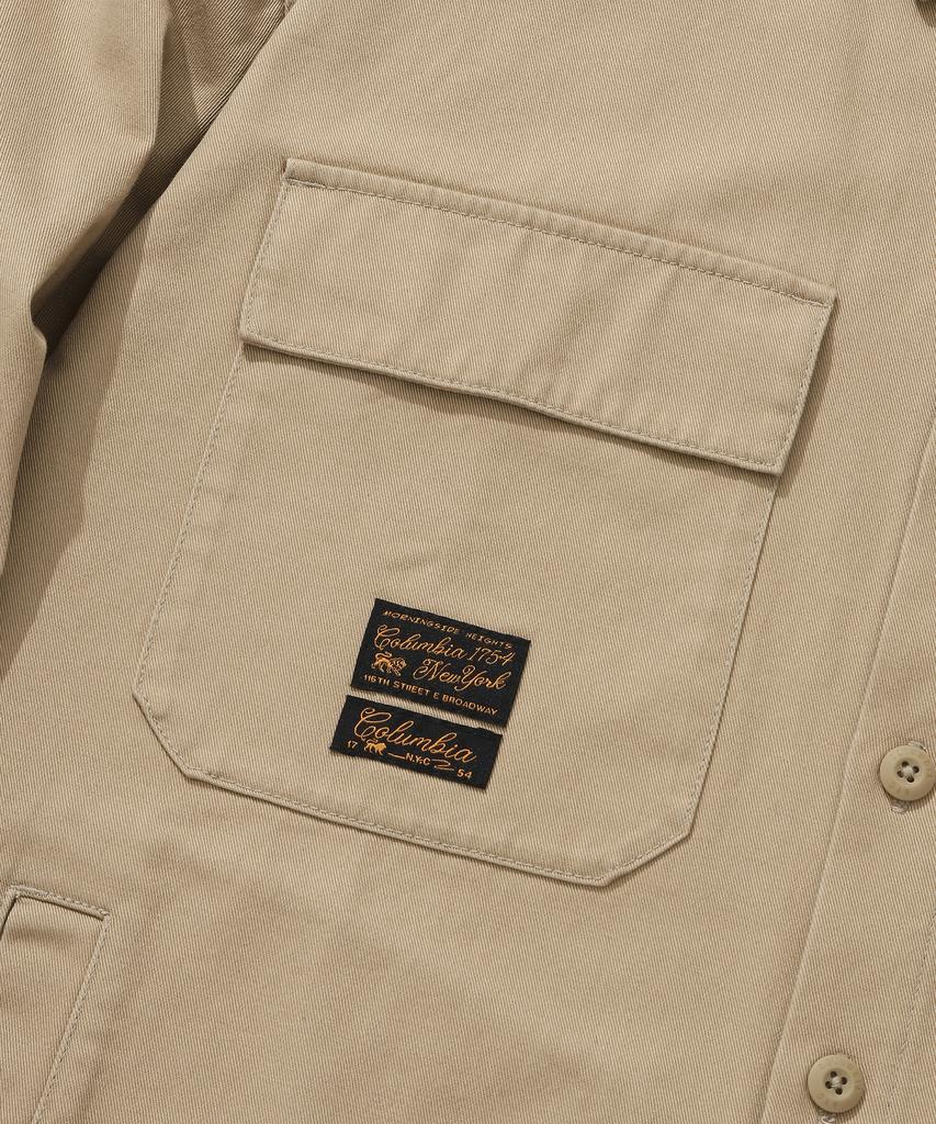 COLUMBIA UNIVERSITY Sl-Label Two Pocket Cotton Shirts Heritage Beige