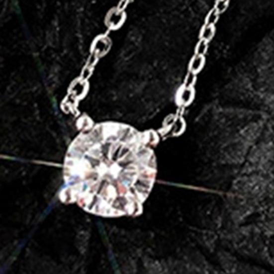 Women Necklace Rhinestone Pendant Adjustable with Extended Length Hollow Chain Lady Clavicle Necklace Neck Jewelry