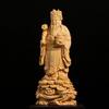 Arborvitae God of Wealth Ornament Wooden Handicrafts Creative Home Desktop Decoration Solid Wood Carving Holiday Gifts