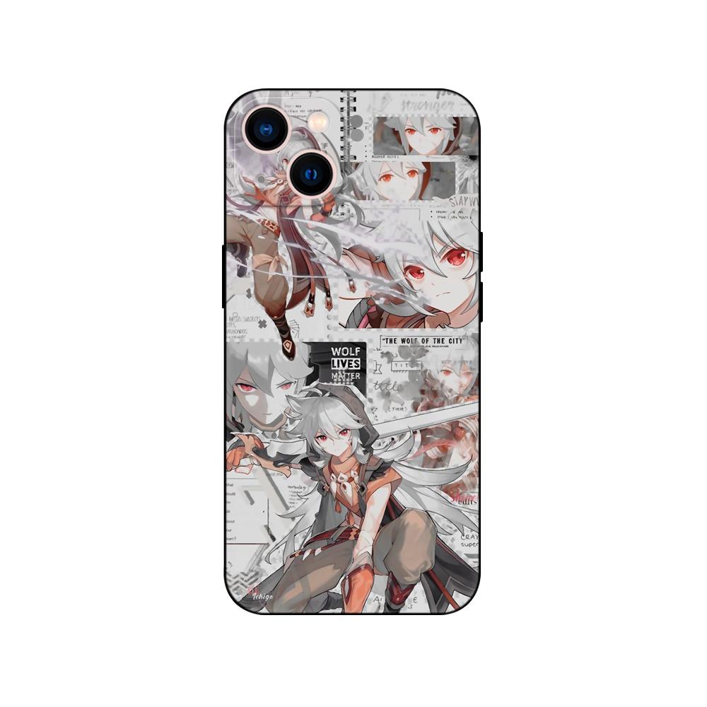 Black Tpu Case For Motorola Edge 20 Lite Pro 2021 S Moto E20 E30 E40 E7 4G G 5G Plus Case Genshin Impact Anime