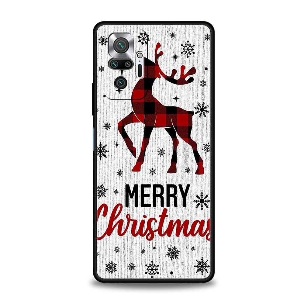 Phone Case For Xiaomi Redmi Note 13 12 5G 9S 9 8 10 11 Pro 9T 13C 12C 10C 9C 9A 7 Pro Silicone Cover Christmas Graphic Printed