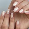 High-End Milk Tea Nude Press-On Nails: Soft, Short Oval, Skin-Brightening Pure Color Art - Set of 32
