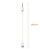 Cable de carga compatible Lovense Lush Hush Edge Osci - Cable 80 cm Conector de varilla 18 mm diámetro 2,5 mm