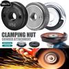 1PCS M14 Thread Angle Grinder Self-locking Pressing Plate Black Quick Release Flange Nut Clamping Power Chuck Tools Parts 1PC
