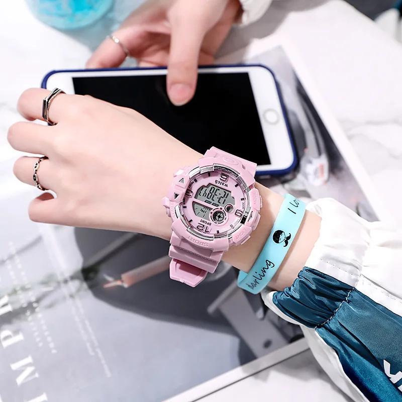 New Minimalist Student Sports Waterproof Electronic Watch Children Luminous Multifunctional Electronic Watches for Women and Men