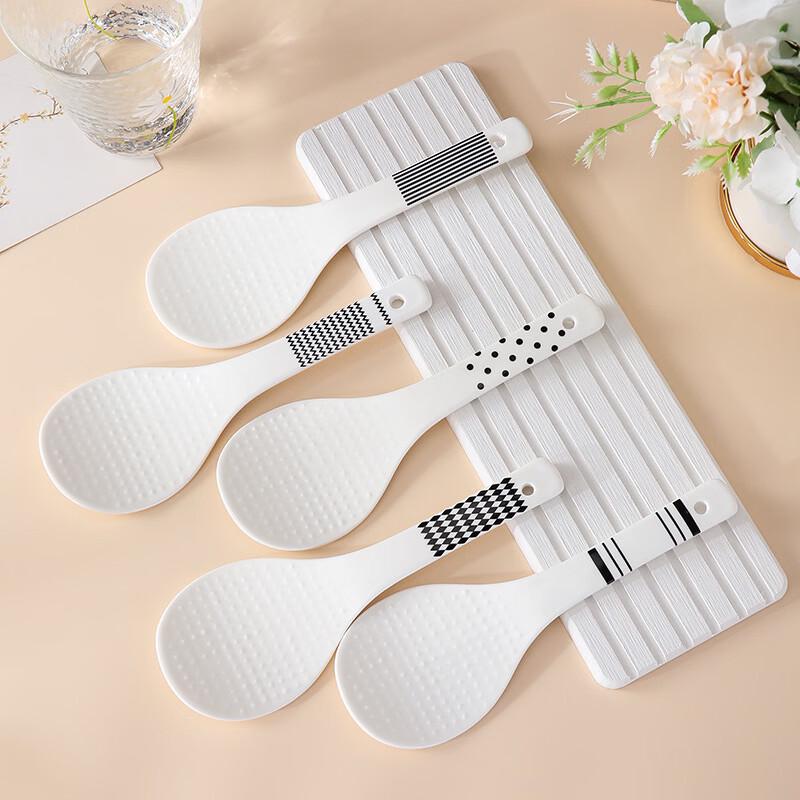 Hepburn Style Ceramic Non-stick Rice Spoon Set