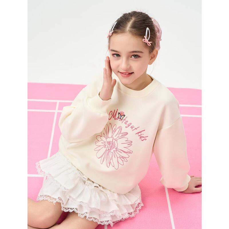 Montagut 2026 Girls  Spring/Autumn Round Neck Letter Print Sweatshirt 170