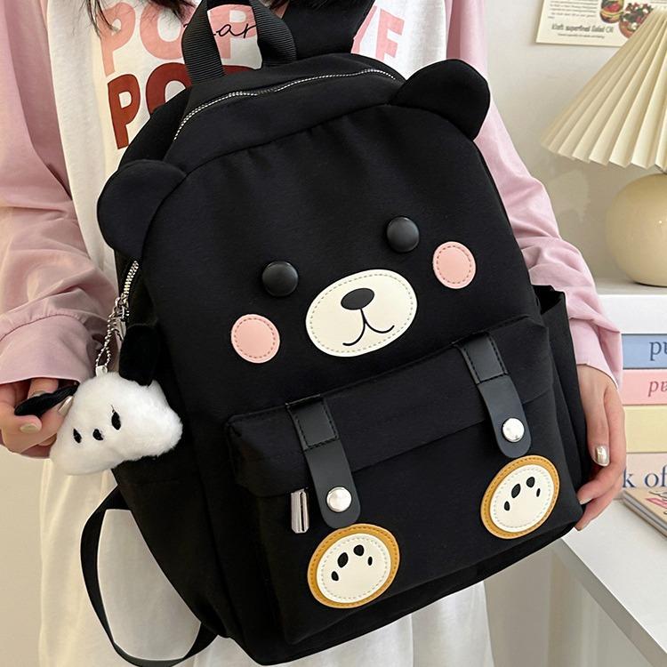 Schoolbag Female Korean version Harajuku high school student Japanese cute panda backpack Campus versatile funny girl backpack