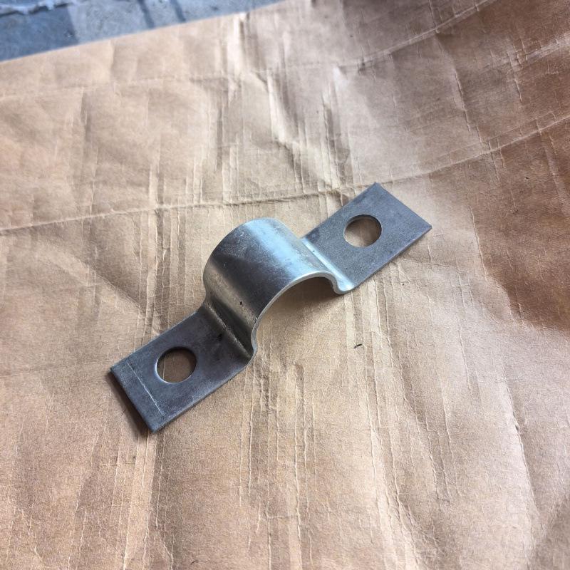 Thickened Galvanized U-Shaped Pipe Saddle Clamp for PVC Downpipes