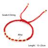Braccialetto Classico Rosso Portafortuna per Donne Uomini Nodo Cinese Fatto a Mano Braccialetto Regolabile Braccialetti Rossi Braccialetto per Coppia per Amanti